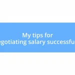 My tips for negotiating salary successfully